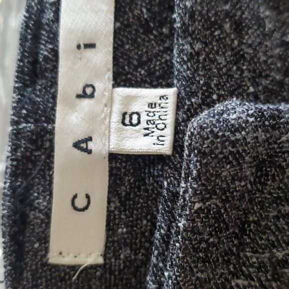 CABi Speckled Tweed Wide Leg Trouser Pants Women Size 6 - Picture 5 of 12